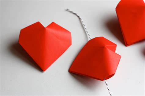 3d Origami Hearts How About Orange