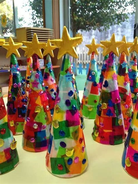 Tissue Paper Christmas Trees Love These Cute Kids Crafts Fun Activity