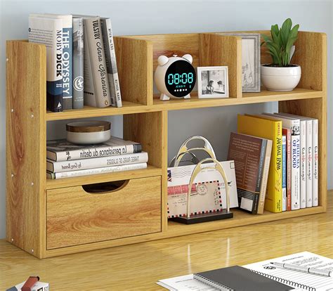Is great for holding essential items you want handy. Versatile Desk Hutch Storage Shelf Unit Organizer (Oak)