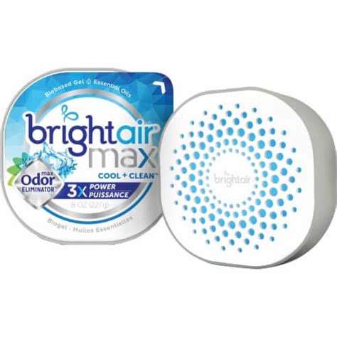 Bright Air Max Odor Eliminator Air Freshener Cool And Clean 8 Oz Jar