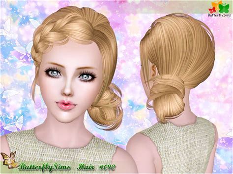 Custom Sims 3 Female Hair 092