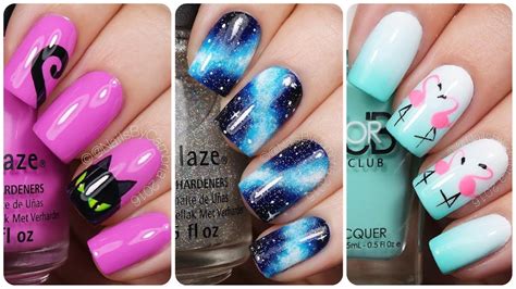 Cool ideas to paint your nails. Top 20 Easy Nail Art Designs! Diy Nail Art💅How to Paint ...