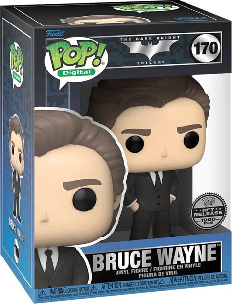 Funko Pop Bruce Wayne 1900 Peças The Dark Knight Trilogy 170