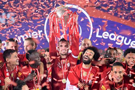 Liverpool Premier League Trophy Presentation In Pictures Stars
