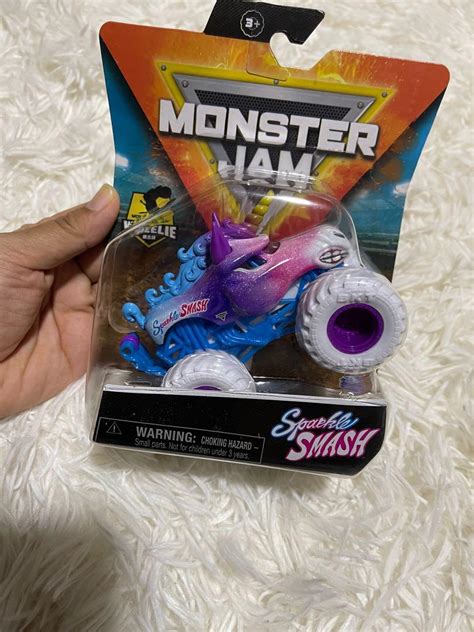 Monster Jam Sparkle Smash Unicorn Monster Truck Hobbies And Toys