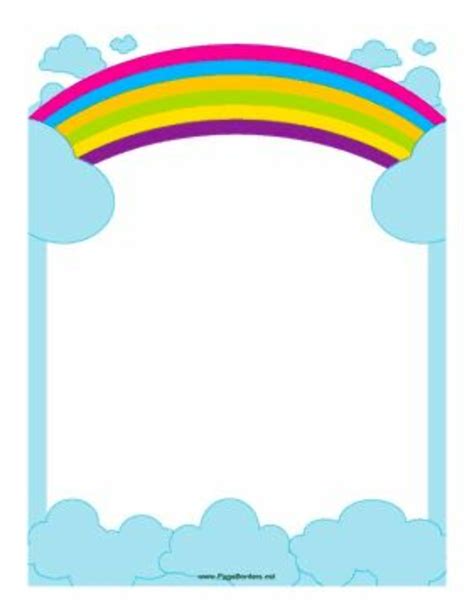 Download High Quality Rainbow Clipart Border Transparent Png Images