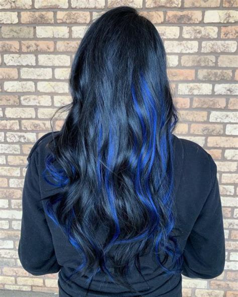 Use hair clips to section off the other parts of hair while doing this. 19 Most Amazing Blue Black Hair Color Looks of 2020