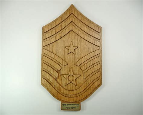 Air Force Ccm Rank Plaque Command Chief Master Sergeant Carved Etsy