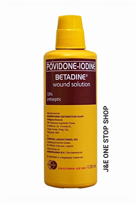 Betadine Povidone Iodine 10 Wound Solution 120ml Lazada Ph