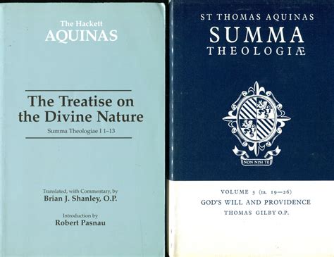 2 Books On Summa Theologiae Of Thomas Aquinas Divine Nature Gods Willprov Ebay
