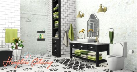 Sims 4 Ccs The Best Hamptons Getaway Bathroom Addon By Peacemaker Ic