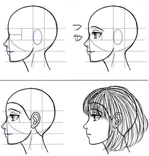 Waktu aku lewat di samping. Tutorial Bergambar: Cara Menggambar Wajah Perempuan Bagian ...