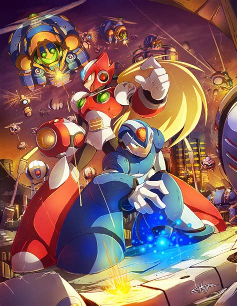 Zero And X Mega Man And More Drawn By Jesonite Danbooru