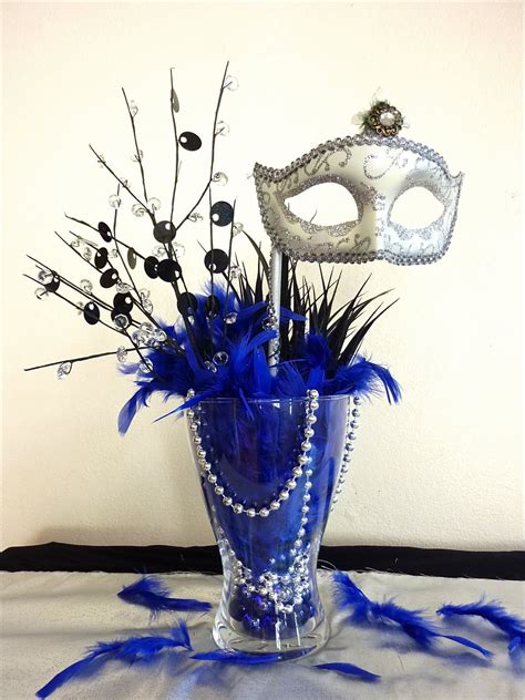 Blue Masquerade Ball Decorations