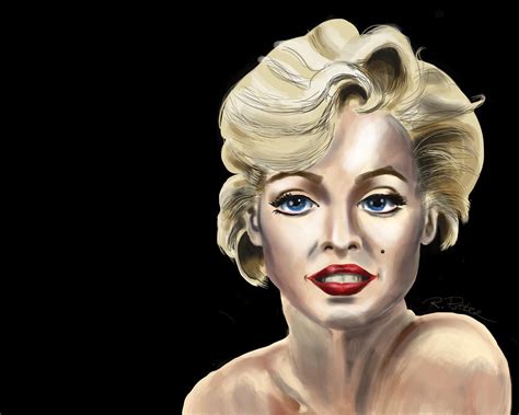 Marilyn Monroe Nude Shoulder Landscape Digital Art By Rich Potter Pixels