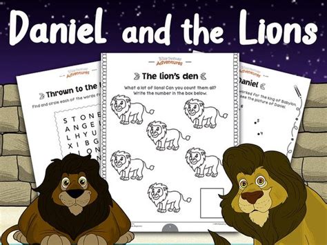 Freebie Daniel And The Lions Activity Pack Beginners Teaching
