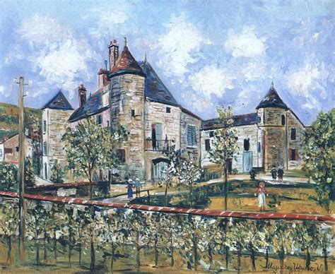 Museum Art Reproductions Castle In Charente By Maurice Utrillo
