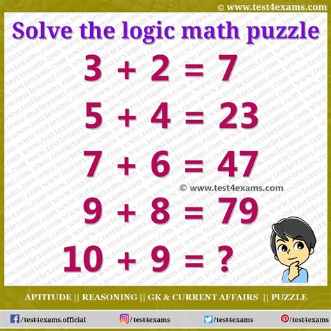 Solve The Challenging Math Puzzles Logic Brain Teaser Test Exams