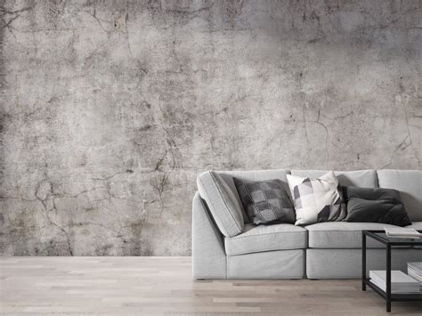 Grey Concrete Texture Peel And Stick Concrete Wallpaper Etsy