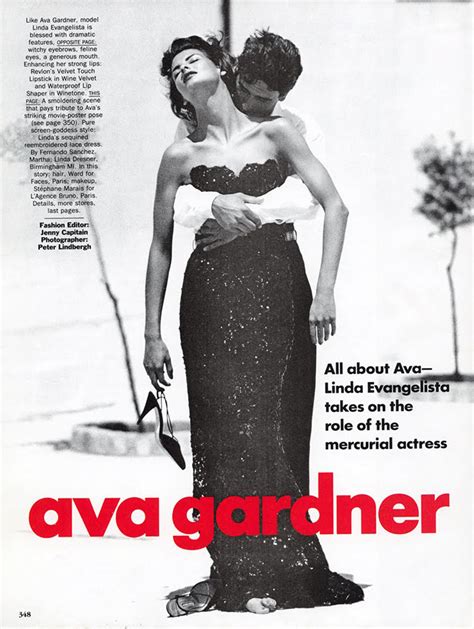 Ava Gardner Vogue Us October 1990