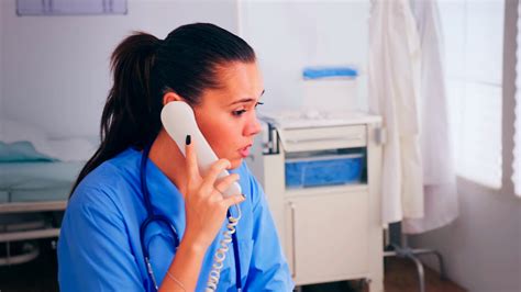 Medical Woman Operator Working In A Medicine Call Centre Answering