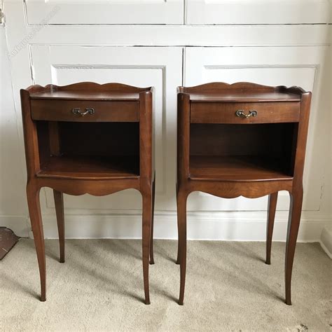 Pair Of French Cherry Wood Bedside Tables Antiques Atlas