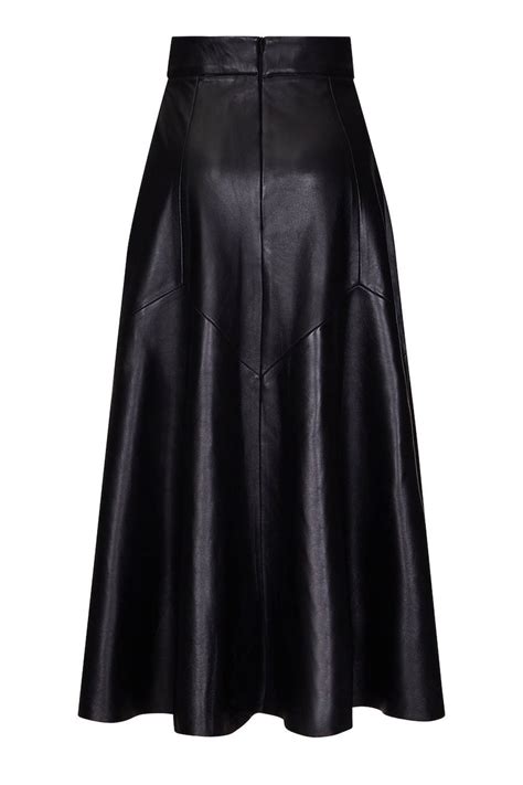 Handmade Womens Genuine Lambskin Leather Long Skirt Outfit Etsy