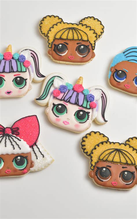Lol Surprise Doll Cookies Templates Hanielas Recipes Cookie