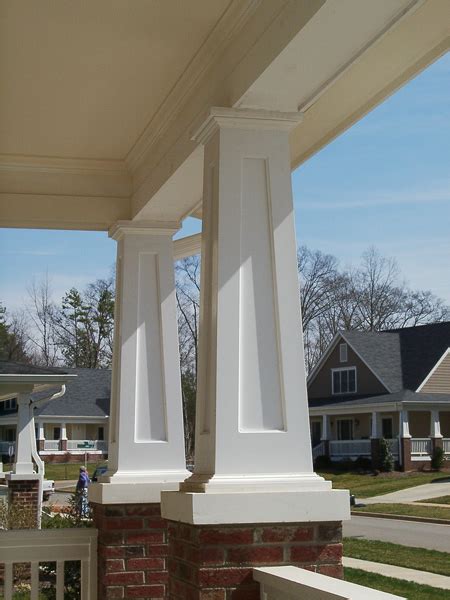 Tapered Pvc Porch Columns Square Craftsman Porch Columns
