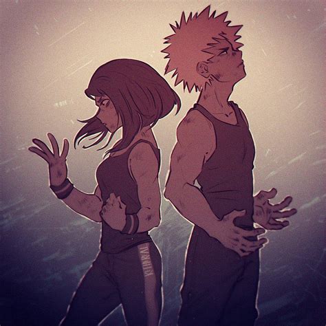 1920x1080px 1080p Free Download Bakugou Katsuki And Ochako Cute