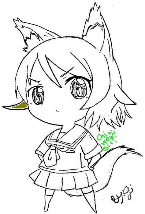 Coyote starrk in kingdom of hollowsi so envied the weak. Chibi Wolf Girl Drawing - ipod123410 © 2016 - Jun 19, 2012 | Anime wolf girl, Anime wolf, Wolf ...