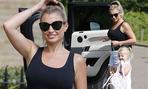 billie faiers casually chic in denim shorts with fiancé greg shepherd daily mail online