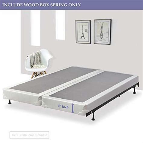 Spinal Solution 4 Inch Wood Split Box Springfoundation For Mattress