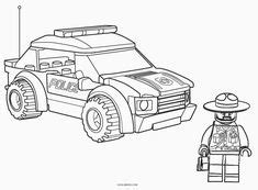 Various coloring pages for kids, and for all who are interested in coloring pages, can get amazing pictures easily through this portal. Police car coloring page Lego, printable free. Lego ...