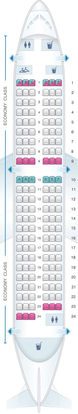 Seat Map Brussels Airlines Airbus A319 Seatmaestro
