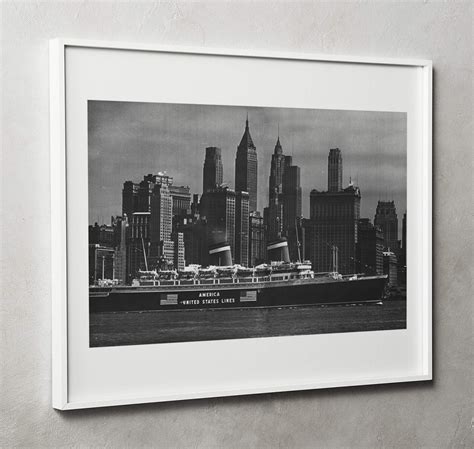 Ss America Maiden Voyage 1940 Historic New York Photograph The