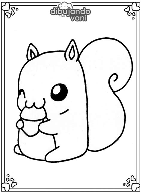 Ilustración vectorial de dibujos animados ardilla que sostiene piña en tocón de árbol. Dibujo de una ardilla para imprimir y colorear - Dibujando ...