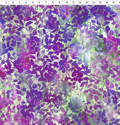 Purple Roses Fabric Haven Fabric Purple Floral The Etsy