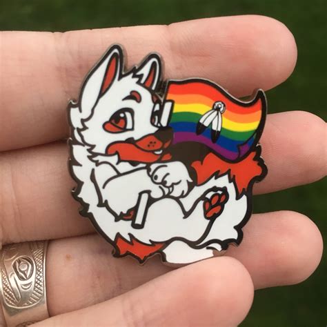 Fursona Pins Two Spirit Pride Wolf Etsy
