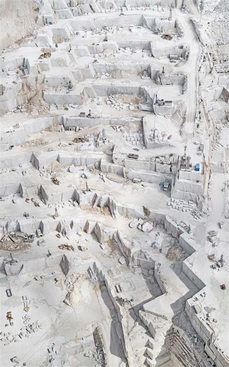 Aerial Views Of The Carrara Marble Mines By Bernhard Lang Carrara