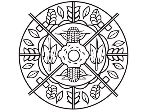 Simple Corn Maze Coloring For Children Coloring Page