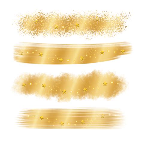 Gold Paint Stroke Png Picture Gold Paint Stroke With Stars Paint