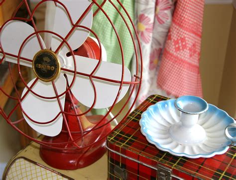 Vintage Fan, vintage lunchbox, enamelware, vintage kitchen | Vintage fans, Antique fans, Vintage ...