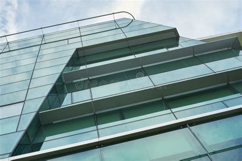 Modern Facade Of Glass And Steel Stock Image Image Of High Design