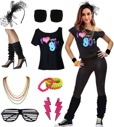 Adult Totally 80s Costume Accessory Kit Ph