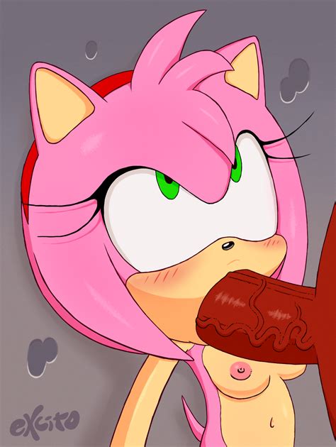 Rule 34 Against Wall Amy Rose Anthro Areolae Artist Name Big Penis
