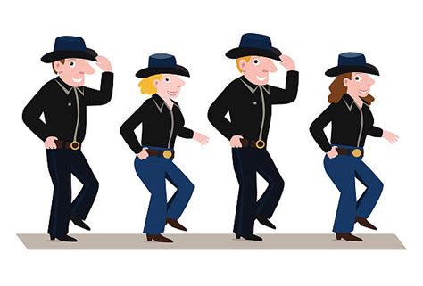 Line Dance Clip Art Vector Images And Illustrations Istock