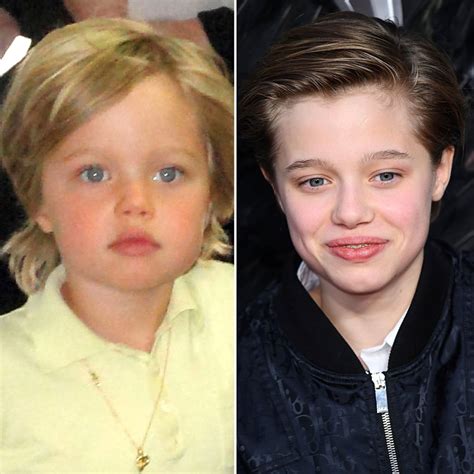 Angelina Jolie And Brad Pitts Kids Then And Now Photos