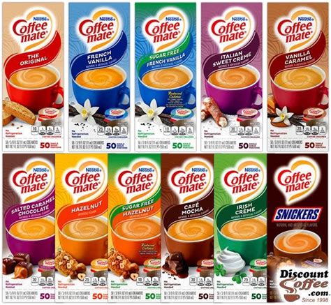Nestle Coffee Mate 11 Assorted Liquid Creamer Flavors