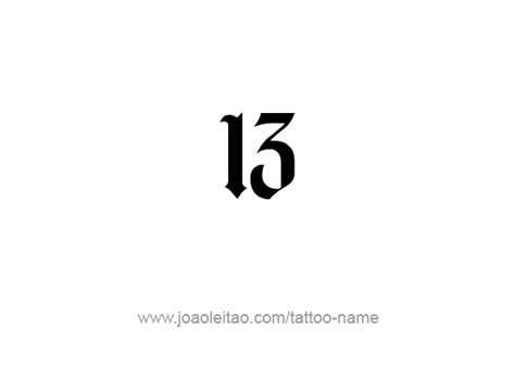 Placing it close to the heart gives an extra touch of religion and spirituality. Thirteen-13 Number Tattoo Designs - Page 3 of 4 - Tattoos ...